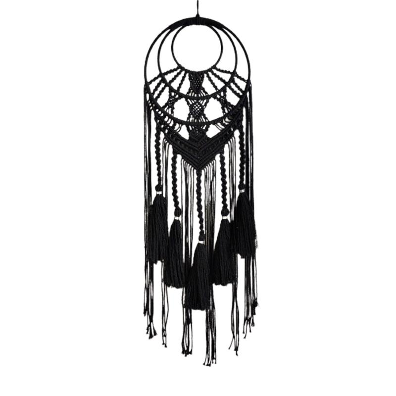 

Искусственная декоративная подвеска с плетеными кисточками для дома и спальни, дропшиппинг чёрный