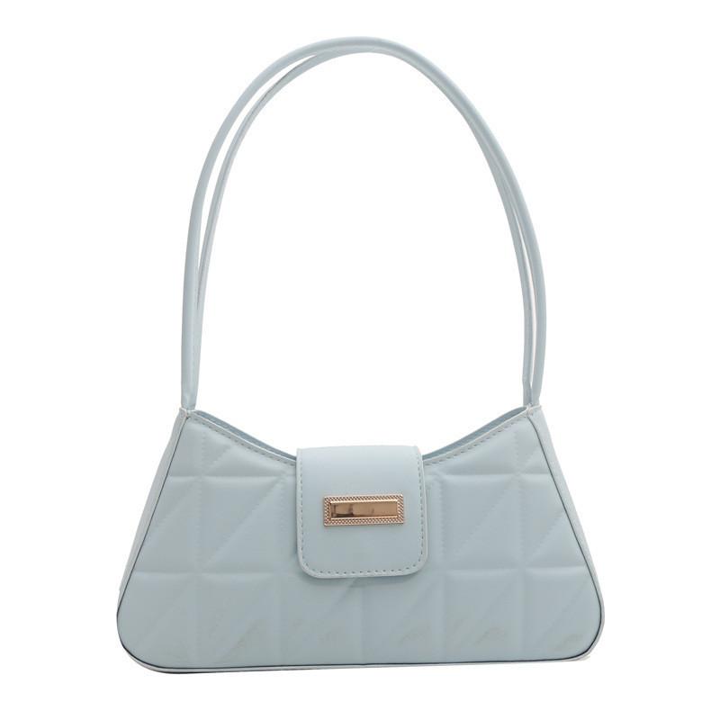 Stylish Chic Quilted Pu Leather Shoulder Bag For Women Trendy Small Square Bag