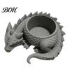 3D Printed Dragon Planter Flower Pot, Fairy Tale Style Dragon-Shaped Dragon-shaped Pot with Breathable Design, Small Plant Container for Home
