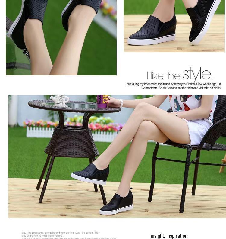 2024 Frühling/Sommer Damen Koreanischer Stil Weiße Slipper - Weiches Leder, Dicke Sohle, Lässige Einzelne Schuhe.