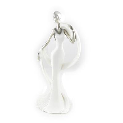 [I0377] - Chromweiße „Grace“-Statuette