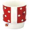 Officially Licensed Chiikawa Flower Garden Mug, Large, 340ml, Diameter Approx. 9x9cm, Tableware, Merchandise, Red, CKW21-11