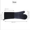 19.6 Inch Silicone Oven Mitts Heat Resistant Oven Gloves Non Slip Waterproof Gloves Cotton Lining Baking Cooking Kitchen Mitts