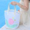 High-Value Transparent Beach & Makeup Bag - Portable, Large Capacity, Handheld, Ideal for Toiletries