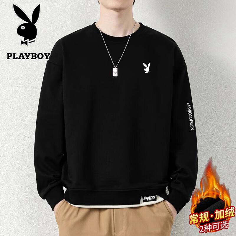 Playboy Men's Round Neck Pullover Sweatshirt