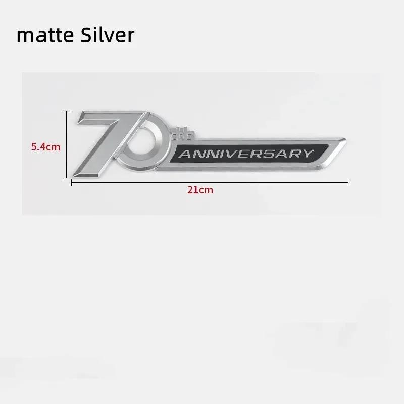 3D ABS Auto Buchstaben Kotflügel Zierleiste Heckklappen Plakette Für Land Cruiser 70. Jubiläum Logo Prado Emblem Aufkleber Zubehör