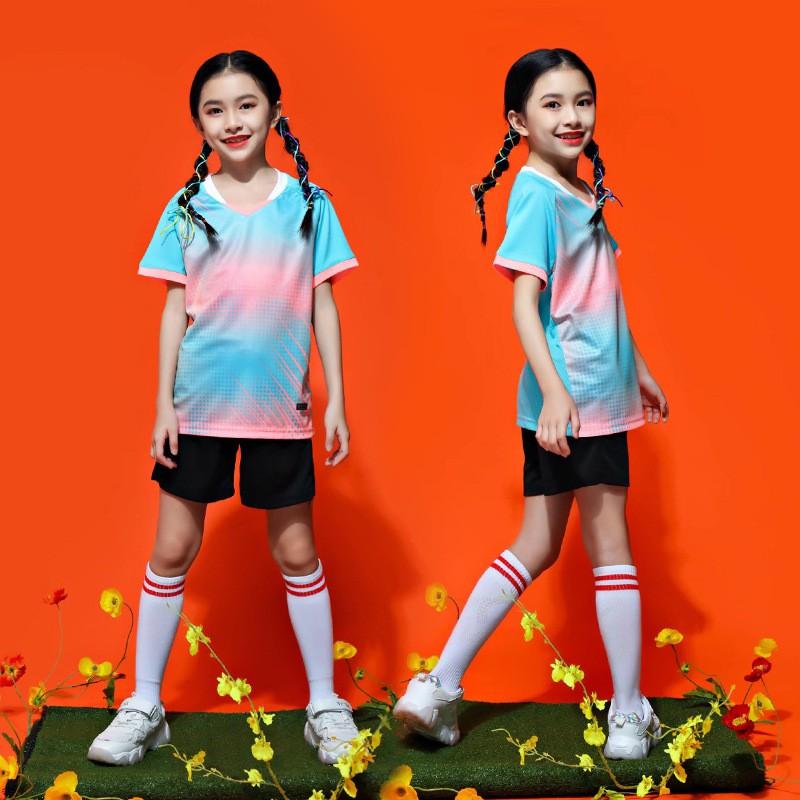 Kids Badminton Table Tennis Uniform Set Boys Girls Sports Training Competition Jersey Custom Print