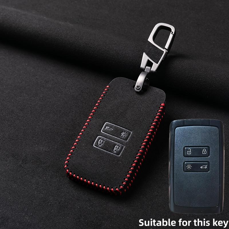 Leather Car Key Cover for Renault Austral Kadjar Clio Megane Captur Arrana Kolaos Zoe Scenic Dacia Sandero Duster Logan Jogger