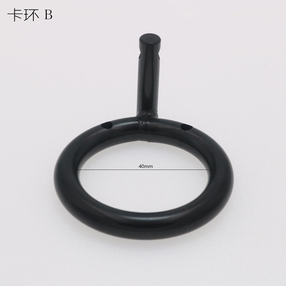 Penis Clasp Chastity Lock Accessories Black/Silver Round Cage Matching Use Adult Sex Product Toys