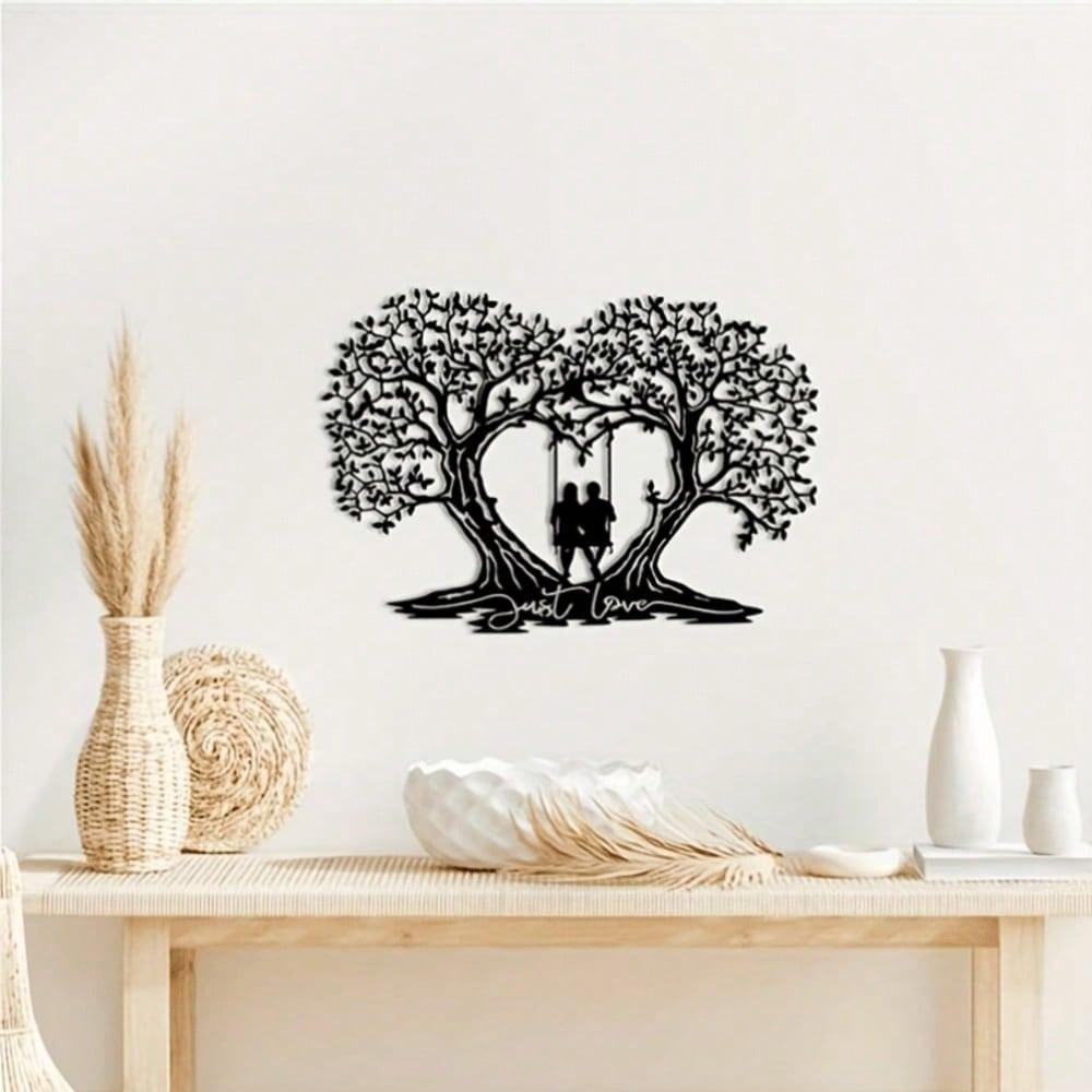 

1 шт. Черный металлический настенный декор, домашний декор, современное искусство настенный декор TY7160 разноцветный