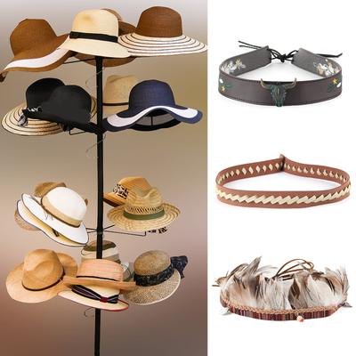 Fascia per Cappello con Perline Fascia per Cappello da Cowboy Fascia per Cappello Nativo Americano Fascia per Cintura di Cappello Western Fasce per Cappelli di Paglia Fascia per Cappello a Conchiglia Fedora