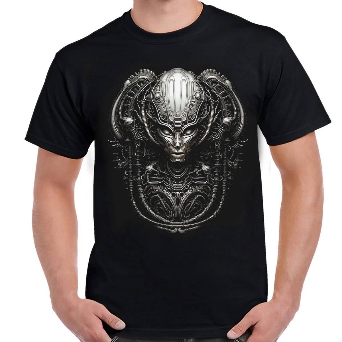 Gigeresque Alien Art Adult T-Shirt XS