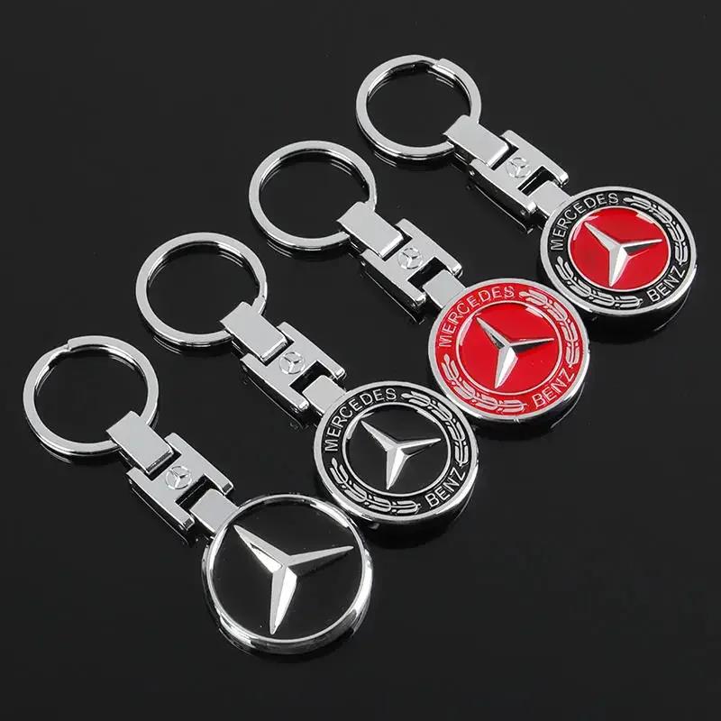 Pegatina de Coche Caliente 1 Pieza Llavero con Logo de Coche de Metal de Alta Calidad Para Mercedes Benz AMG Smart W205 C300 W203 W206 W108 W124 W126 W140 W1