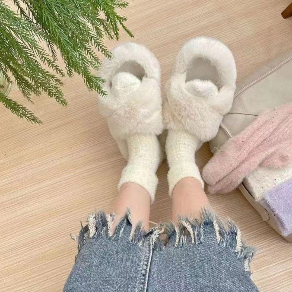 Winter Floor Plush Sock Sweet Thicken Socks Comfortable Mink Velvet Socks  for Women