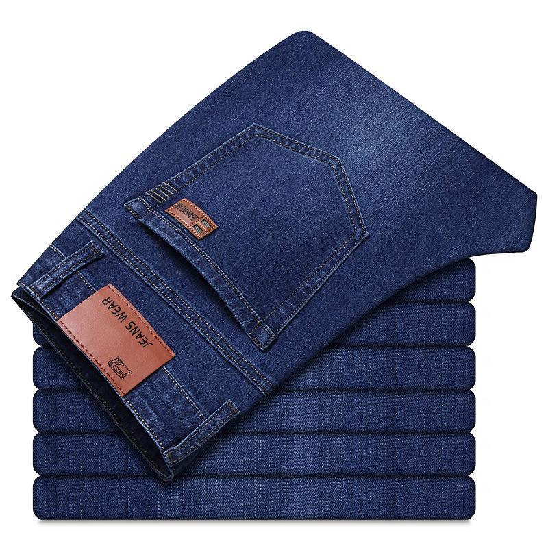 New Jeans Men s Tide Slim Elastic Hundred Loose Straight Casual Long Trousers Male 28
