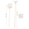 22Pcs Natural Rattan Reed Diffuser Sticks Jasmine Essential Oil Aroma Fragrance Reeds for Home Air Freshener Living Room