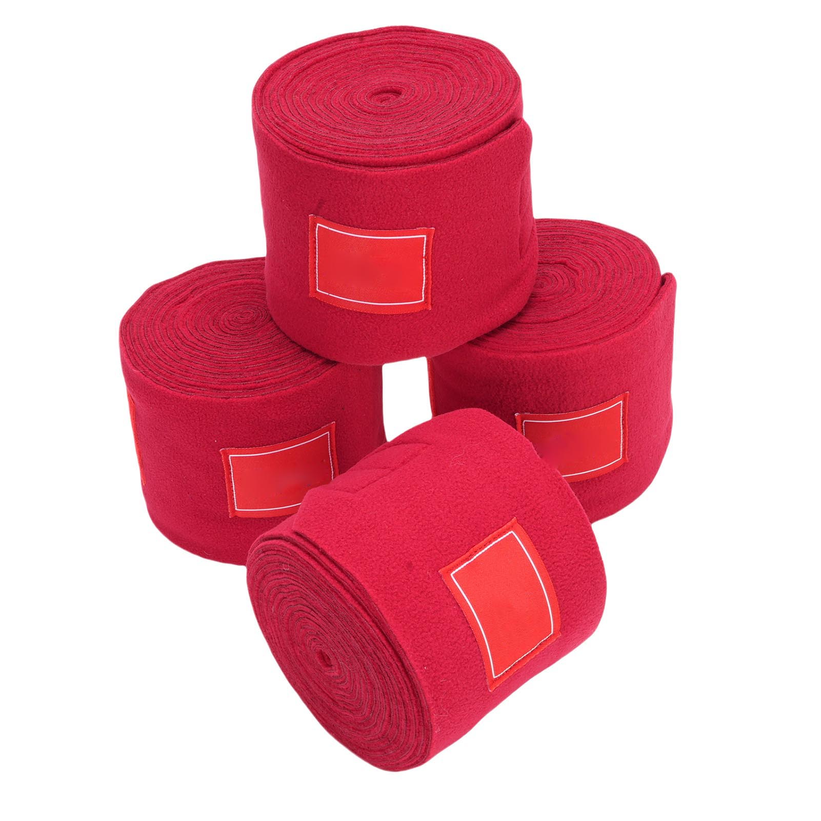 Horse Leg Wraps Set of 4 Polyester Protective Bandage 10cm Width Thicken Lengthen