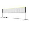 Badminton Net, Height Adjustable Volleyball Net, 20ft Wide Foldable Pickleball Net, Portable Tennis Net Set with Poles, Stand, Bag, Rackets, Nylon