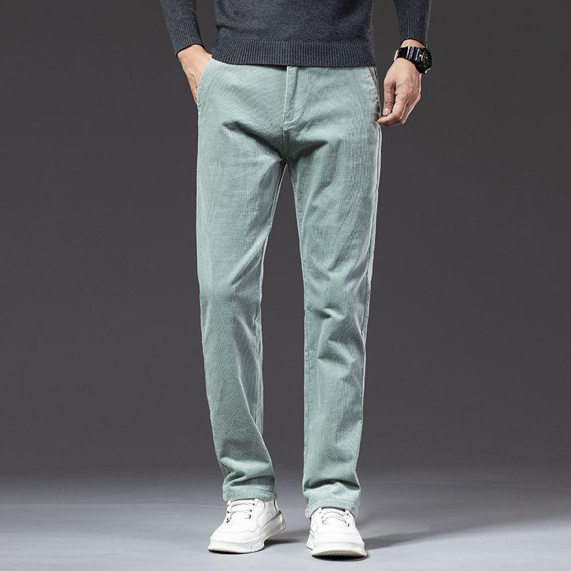 Men's Corduroy Pants - Winter and Spring Casual Straight Trousers