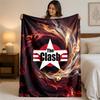 The Clash Print Flannel Blanket Cozy Lightweight Plush Throw Blanket For Bed Sofa Household Use