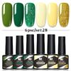 6-Color Nail Polish Glue Set, Popular Color Nail Glue, Phototherapy Nail Polish Glue Can Be Matched Arbitrarily.