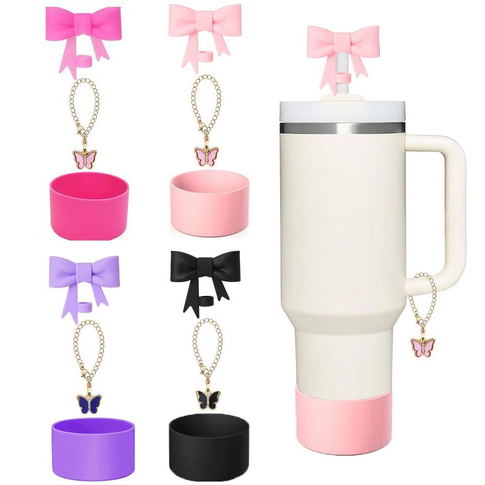 3 piezas/set 10 mm Orificio para pajita Vaso Bota de silicona Accesorios para botella de agua para Set de accesorios para vaso Stanley