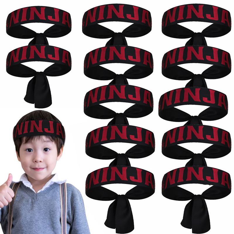 

Multi-Purpose Children S Warrior Headband Sale Hygroscopic Ninja Karate Scarf Headband Breathable Party Gifts Party