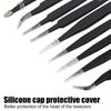 9/10pcs Curved/Straight Design Anti-Static Tweezers Maintenance Tools  Mobile Phone Repair