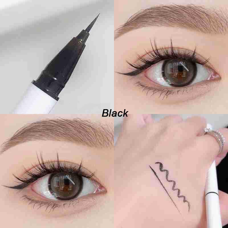 

1PC Matte Liquid Eyeliner Waterproof Long Lasting Eye Pencil White Eye Liner Lying Silkworm Pen Makeup For Eyes Wonmen Cosmetic 1ml чорний