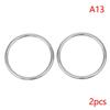 2Pcs 304 Stainless Steel Round O Ring M3 M4 M5 M6 Rust Smooth Solid Strong O Ring Fishing Yoga Hanging Welded Rings