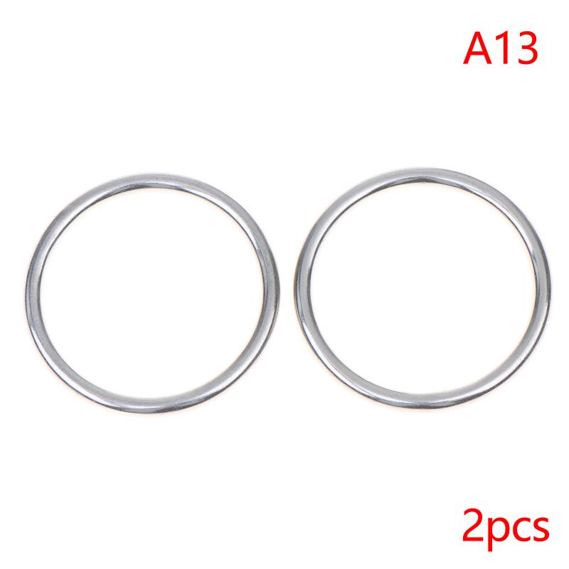 2Pcs 304 Stainless Steel Round O Ring M3 M4 M5 M6 Rust Smooth Solid Strong O Ring Fishing Yoga Hanging Welded Rings