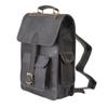 Herren-Tagesrucksack aus schwarzem Vintage-Leder, Rucksack, Laptop-Reisetasche