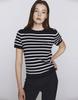 GIORDANO Striped Short Sleeve Knit Sweater (12Gg) 356510 [2Color]