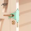 Soft Silicone Door Guard Silencer Lock Sleeve, 5-Position Adjustable Latch Cover Buffer, Anti Collision Stopper Cute Bear Cushion for Noise Reduction,