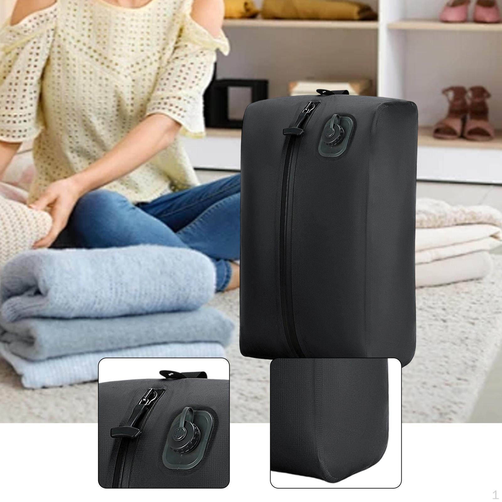 Travel Vacuum Storage Bag Clothing Compression Reusable Waterproof Multipurpose Packing Cube for чёрный 3990₽