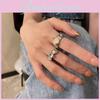 Trendy Geometric Pearl Ring For Women Stylish Adjustable Vintage Design For 2023