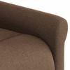Electric Recliner Chair Brown Fabric