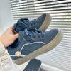 blue Suede Casual Sneakers For Men Fashion Comfortable Breathable Vulcanized Shoes Man Trend Outdoor Non-slip Men's Skate Shoes