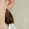 Lunne 14K Ribbon Cubic Drop Earrings (14K Gold) #Es20