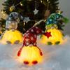 Santa Claus Dwarf Christmas Decoration With Star Hat Rudolph Creative Gift Cartoon Plush Doll Luminous Dwarf New Year Gift