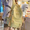 New schoolbag female junior high school college student small fresh bow large capacity backpack dopamine backpack
