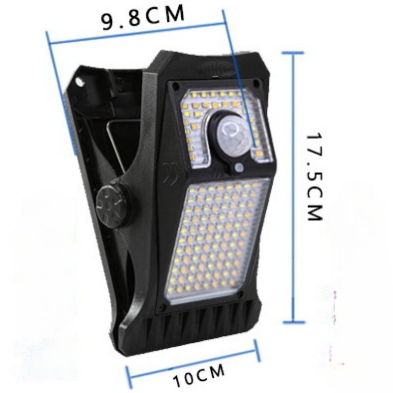 LED Solární Zahradní Venkovní Světla Klipové Světlo Vodotěsné Pohybový Senzor Kempingová Lampa Dobíjecí pro Krajinnou Nástěnnou Dekoraci