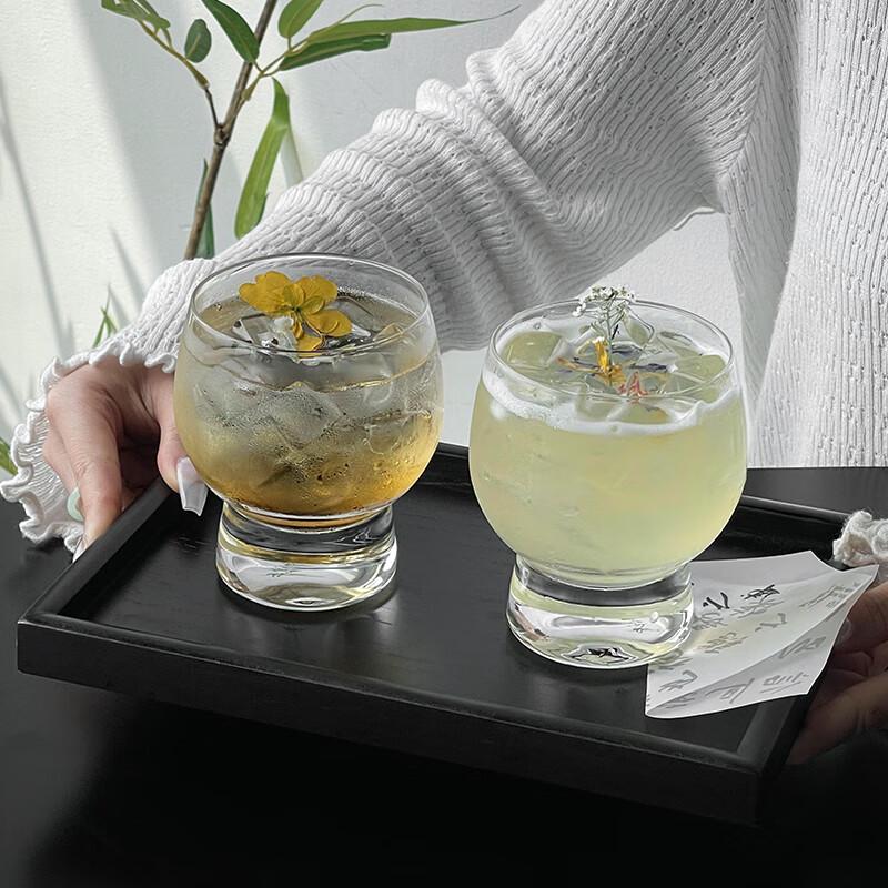 Zhaoran Elevated Transparent Bulging Glass Cup