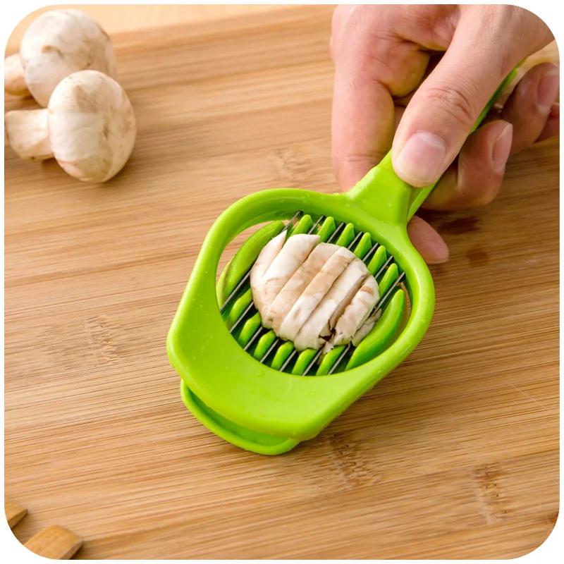 Household Kitchen Egg Cutter Stainless Steel Boiled Egg Slicer Multifunctional Egg Splitter Kitchen Creative Accessories Gadget