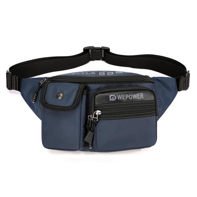 Men's Outdoor Sports Handbag Waterproof Multi-functional Chest Bag Travel Shoulder Bag Portable Waist Pack Crossbody