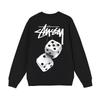Sudadera Unisex con Estampado Stusy de Algodón Puro con Cuello Redondo - Estilo Moderno, Holgado y Casual