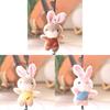 Cute Rabbit Plush Toy With Pp Cotton Filling For Bag Decor And Gifts