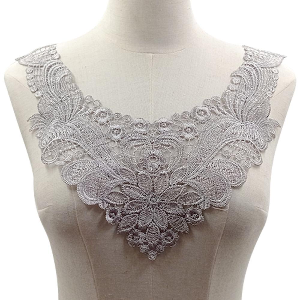 DIY Lace Neckline Sweet Embroidery Flower Collar Apparel Accessories Lace Trim  Women's Fashion