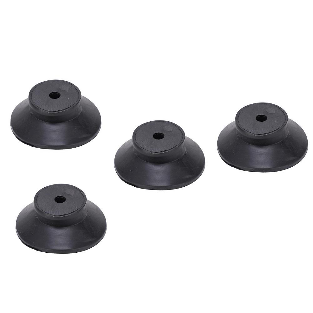 4pcs Air Compressor Black Rubber Pad Replacement Foot Pads M6 Vibration Isolator 44*20mm Air Compressor Pad Spare Parts