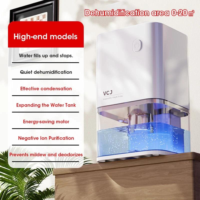 2025 New Pattern Air Dehumidifier Mute Moisture Absorbers Air Dryer for Home Bedroom Office Kitchen Deodorizer Dryer EU Plug